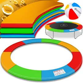 Kesser KESSER® - Trampolin Randabdeckung Ø 244 , 305 , 366 , 426 cm 30cm breit 100% UV-beständig reißfest Federabdeckung , Grün , Blau