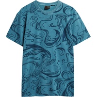 Superdry T-Shirt Allover-Print, Baumwolle, für Herren SX2 KAIBLAU, L