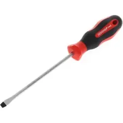 Gedore red Schraubendreher Schlitz, Schraubenzieher, 2-Komponenten-Griff, Länge 260 mm, Werkzeug, R38106529, Stahl