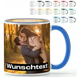 Personalisierte Tasse mit Namen oder Foto – Kaffeetasse bedrucken, Fototasse selbst gestalten, Geschenkidee für Freunde, Familie & Kollegen, spülmaschinenfest (Cambridge)