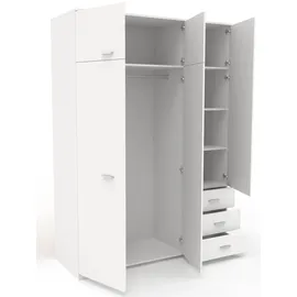 58 aufm Kessel KINDERZIMMER SET Parisot Sleep 4-tlg. Holzdekor Weiß/Eiche