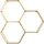 OTTO home Deko-Wandregal 72 x 15 x 71,5 cm Schwarz/Gold