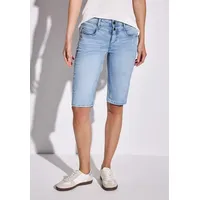 STREET ONE Damen A378567 Bermudas/Shorts, Light Blue Random Washed,