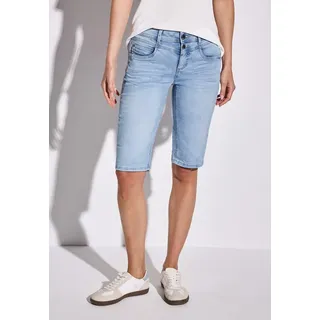 STREET ONE Damen A378567 Bermudas/Shorts, Light Blue Random Washed, 33