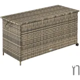 Tectake Gartenbox 116 x 54 x 64 cm Beige