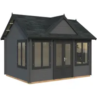 Palmako Gartenhaus Claudia 11,5 m2 - 34 mm dunkelgrau/anthrazit