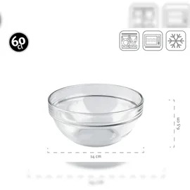 Luminarc Schüssel 14 cm 6-er Set, Empilable, 6-tlg. Schüssel-Set,