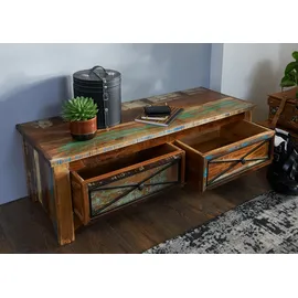 Massivmoebel24 Schuhbank 120 x 45 x 40 cm mehrfarbig lackiert / mehrfarbig