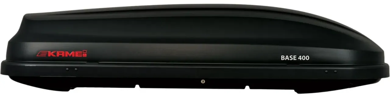 KAMEI Dachbox Base 400 Liter - Schwarz Matt - Optimierter Stauraum für Auto und Reise