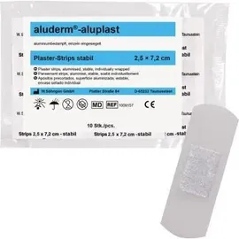 Söhngen Aluderm Pflaster aluplast Wundpflaster 2,5 x 7,2 cm 10 St.
