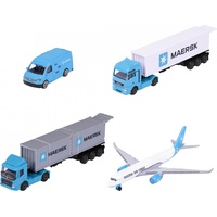Majorette MAERSK Transport Vehicles, 3-asst.