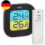 TFA Dostmann Funk Thermometer Fun Mit Außensensor, 30.3068, Temperatur Innen Und