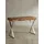 KADIMA DESIGN Massiver Sheesham-Schreibtisch mit X-förmigem Metallgestell. 120x55x78 cm