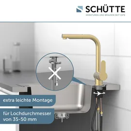 Schütte London Einhebelmischer Gold matt