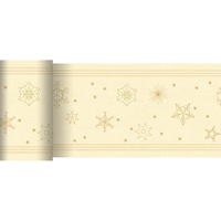 Duni Dunicel-Tischläufer Star Shine cream 20 m x 15 cm 1 Stück
