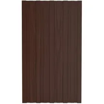 vidaXL Dachpaneel 36 Stk. 80 x 45 cm Verzinkter Stahl Braun