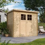 TIMBELA Gartenhaus M310F 1,42 x 2,39 m Natur