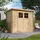 TIMBELA Gartenhaus M310F 1,42 x 2,39 m Natur