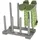 Esschert Design Stiefelhalter 42 x 42 x 26 cm grau / grau