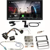 Kenwood DMX8021DABS Android Auto Einbauset für Ford Focus Mondeo S-Max Galaxy