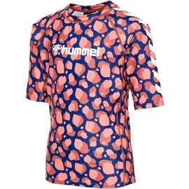 hummel Lucia Kurzarm-rash Guard Navy Peony 110