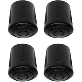 cyclingcolors Möbelfüße Gummi 4 x Ø 14 mm schwarz/weiß