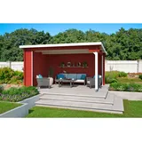 Lasita Maja Columbus Gartenhaus 4,25 x 3 m Rot