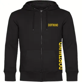 multifanshop Kapuzen Sweatshirt Dortmund Druck Gelb Schwarz XXL