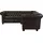 Home Affaire Chesterfield-Sofa »Rysum L-Form«, Chesterfield-Optik, gleichschenklig braun