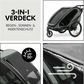 hauck Bike N Walk Duo Fahrradanhänger grün 2023