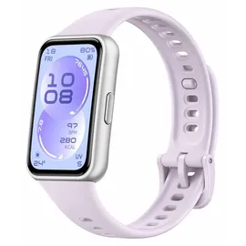 Huawei Band 11 Silber 28,2 mm Polymergehäuse Fluorelastomerarmband Violett