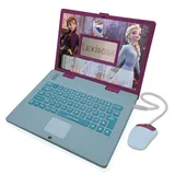 Lexibook - Disney Die Eiskönigin 2 - Pädagogischer und zweisprachiger Laptop Spanisch/Englisch - Spielzeug für Mädchen mit 124 Lernaktivitäten, Spielen und Musik mit Elsa und Anna - Blau/Lila