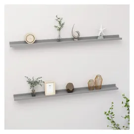 vidaXL Wandregal 115 x 9 x 3 cm Grau