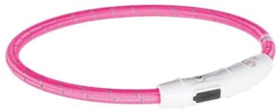 Flash Light Ring USB L-XL: 65 cm/ø 7 mm pink