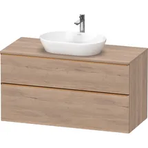 Duravit D-Neo Konsolenwaschtischunterbau mit Möbelgriff Bronze gebürstet, - Eiche Marmoriert