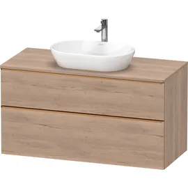 Duravit D-Neo Konsolenwaschtischunterbau mit Möbelgriff Bronze gebürstet, - Eiche Marmoriert