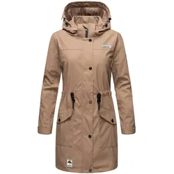 NAVAHOO Damen Outdoorjacke modischer Outdoor Regenmantel Deike