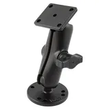 RAM MOUNTS Set - runde+rechte. Basispl. AMPS Verbindungsarm mittel B-Kugel (RAM-B-139U)