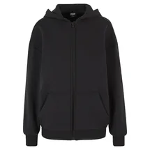 URBAN CLASSICS Cozy Oversized Reißverschlusspullover Black L