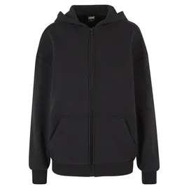 URBAN CLASSICS Cozy Oversized Reißverschlusspullover Black L