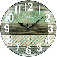 AMS 5556 Wanduhr Funk Funkwanduhr analog rund