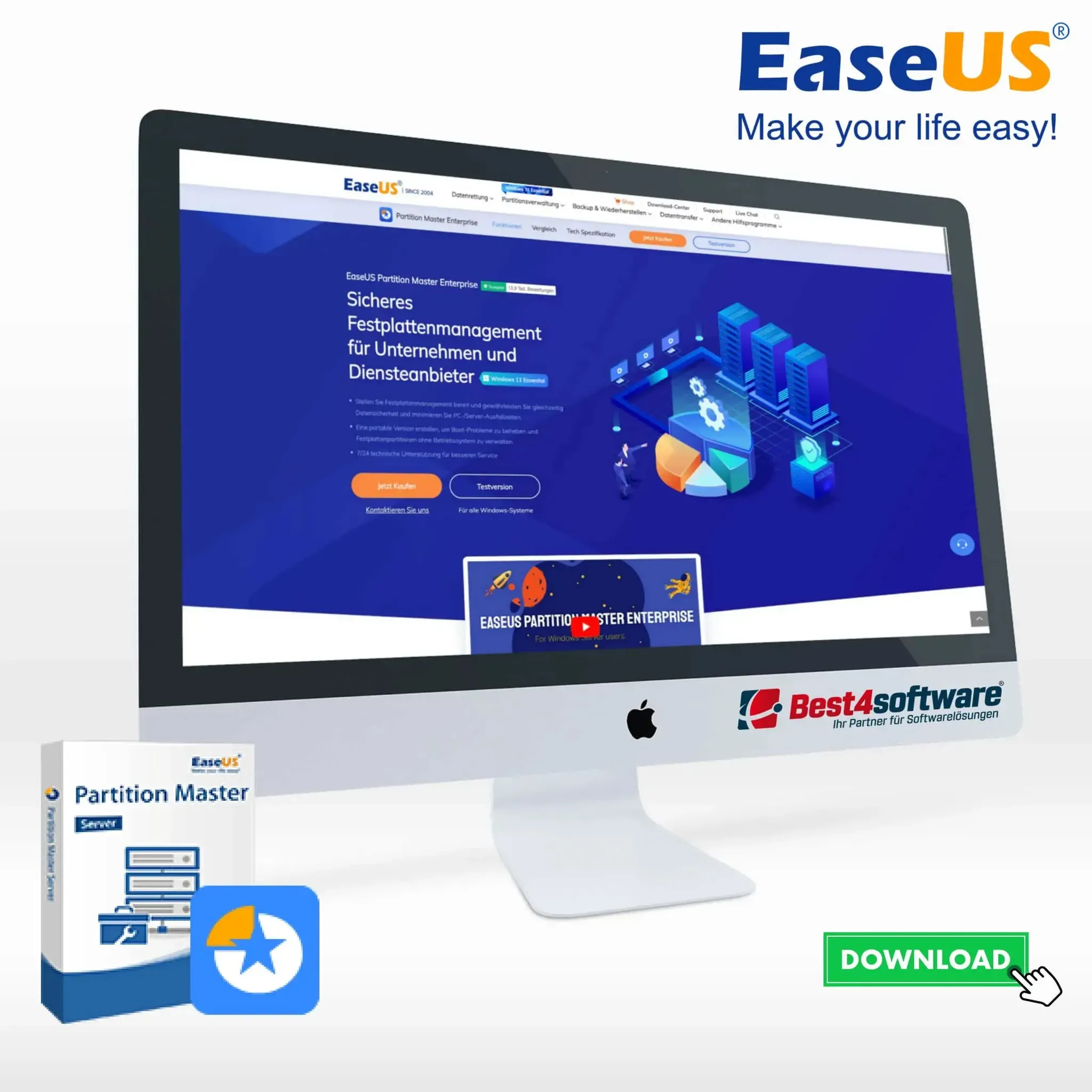 EaseUS Partition Master Server Aktuelle Version