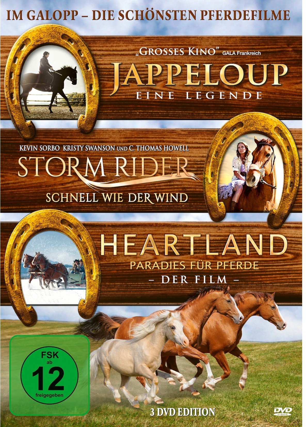 Im Galopp - Die schönsten Pferdefilme (3 DVDs)