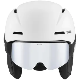 Uvex Viti Set Helm Mit Visier - White matt 54-58 cm