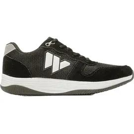 wellbe Sydney Black/White (schwarz) - sportlicher Schnürschuh - Damenschuhe Top Trends, Schwarz, leder/textil (leicht wasserabweisend) für Damen, schwarz, Größe 36 EU