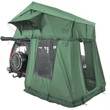 Dachzelt Prime Tech Autodachzelt (grün) Extended L + Vorzelt - Camping, Freizeit