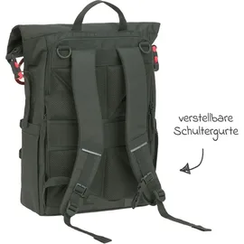 Lässig Outdoor Rolltop Backpack dunkelgrün