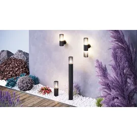 Maytoni Amas Außenwandlampe, E27, 60W, IP54, Aluminium Glas, Graphit - Schwarz