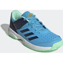 Badmintonschuhe Court Stabil Kinder hellblau, EINHEITSFARBE, 37