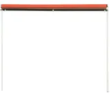 vidaXL Einziehbare Markise 250×150 cm Orange und Braun